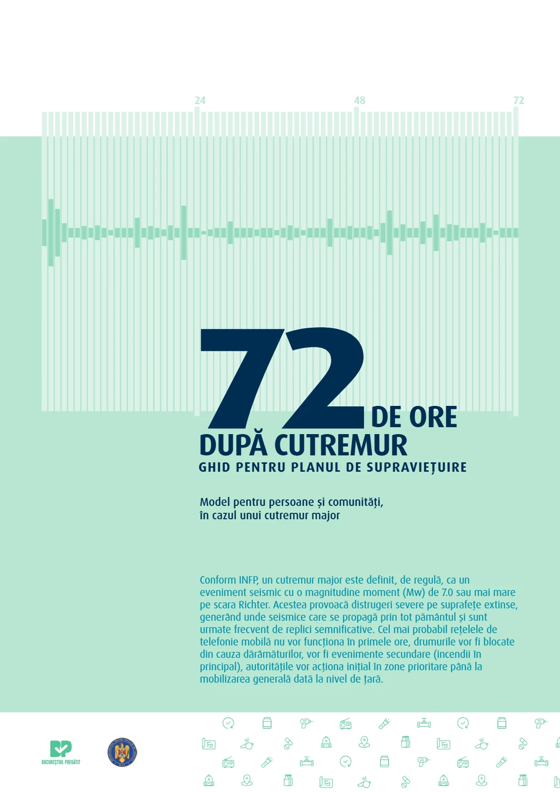 Coperta ghidului pentru planul de supraviețuire de 72 de ore